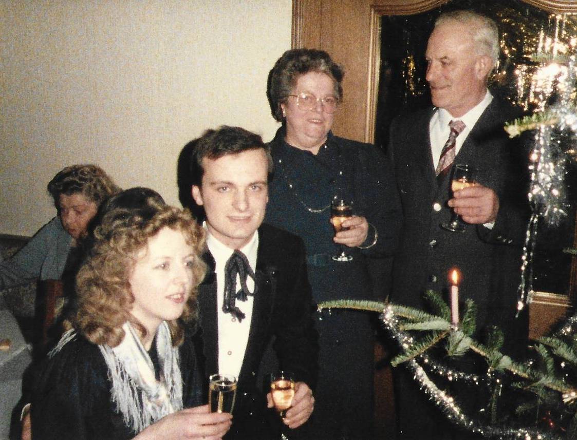 Familie Pichler jun und sen im Jahr 1985