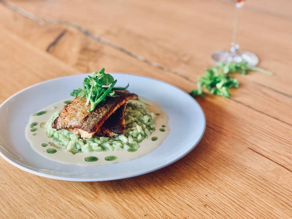 Forellenfilet mit Bachgresse im Naturhotel Molzbachhof