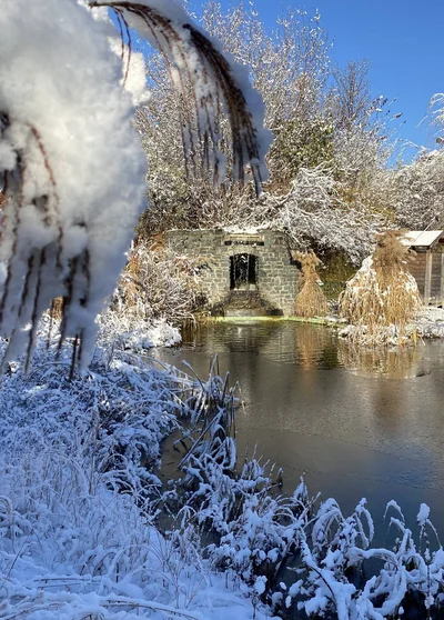 Paradiesgartl im Winter im 4* Naturhotel Molzbachhof