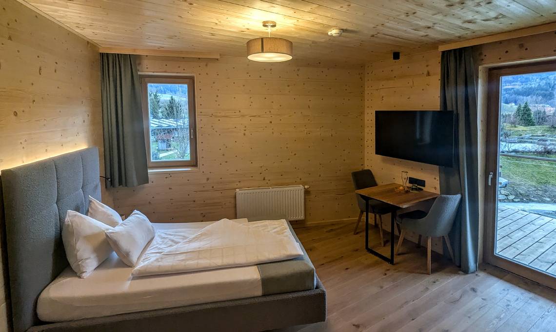 Einzelzimmer Weitblick im Naturhotel Molzbachhof.