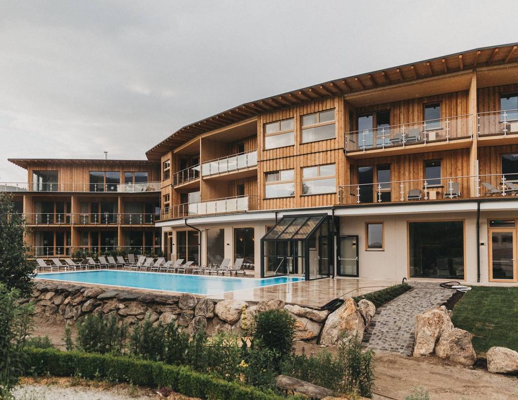 Aussenbereich im Naturhotel Molzbachhof