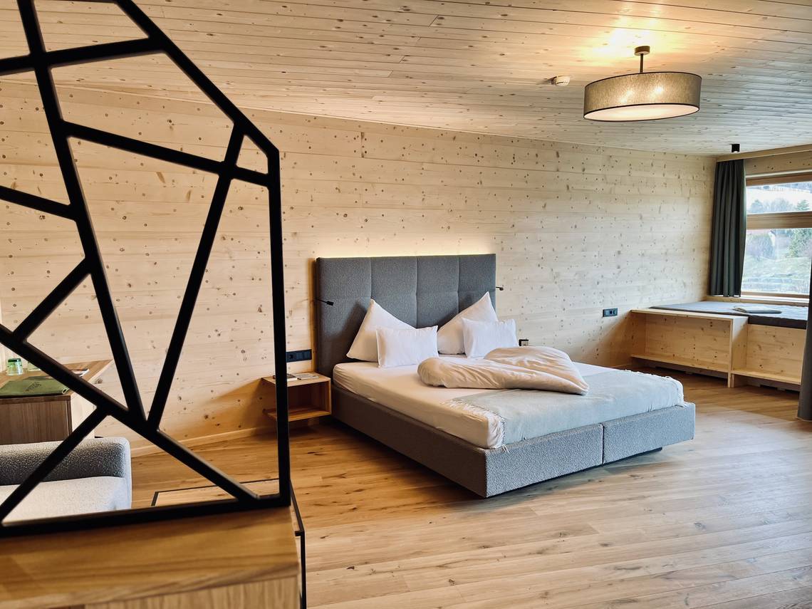 Zimmer Weitblick im Naturhotel Molzbachhof.