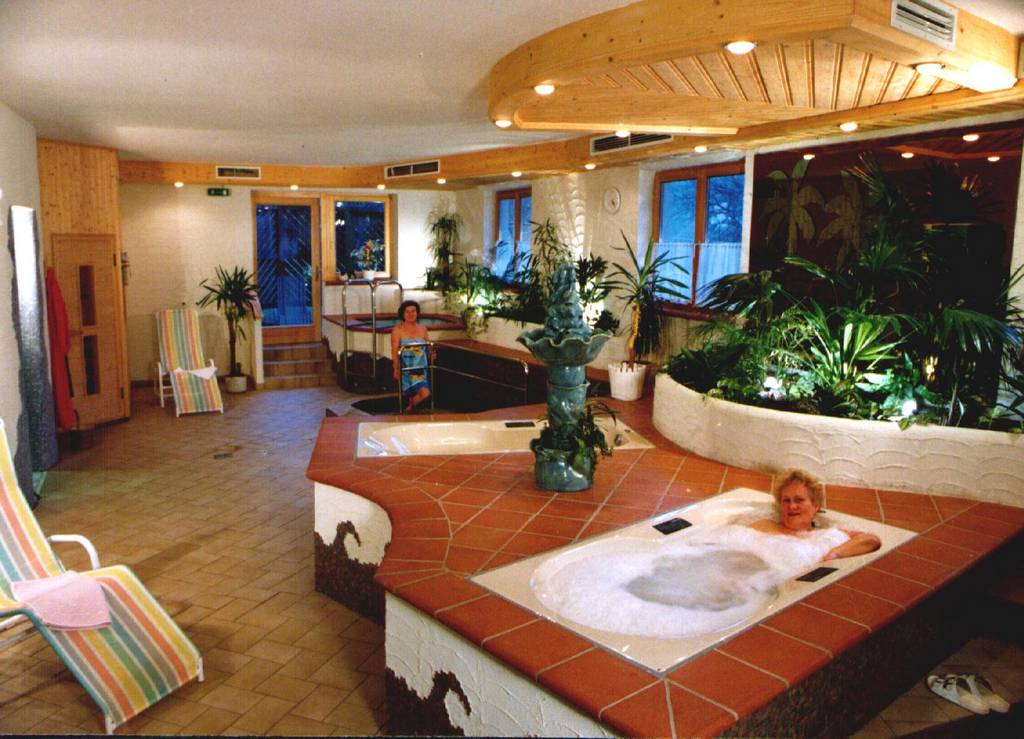 Saunabereich in den 90er Jahren im Hotel Molzbachhof