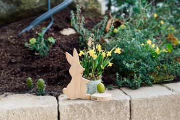 Osterhase im Paradiesgart'l im Naturhotel Molzbachhof